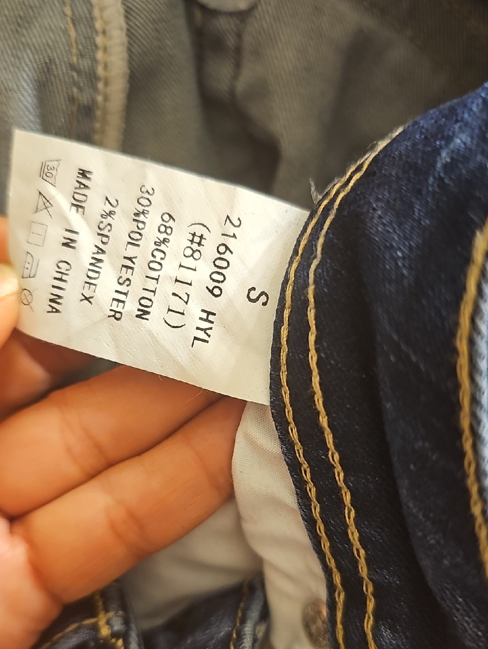 Flamingo Blue Faded Stretch Jeans - Picture 4 of 5